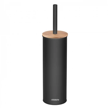 Набір щітка для унітазу з підставкою Ardesto Minimalism 38 см (ARHB3503BB)