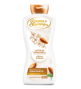 Гель для душа Spuma di Sciampagna Bagnodoccia Crema Latte di Mandorla e Burro di Karité с миндальным молоком и маслом ши 650 мл
