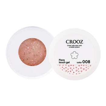 Гель с сухоцветами Crooz Flora Touch Gel #08 для дизайна ногтей 15 мл