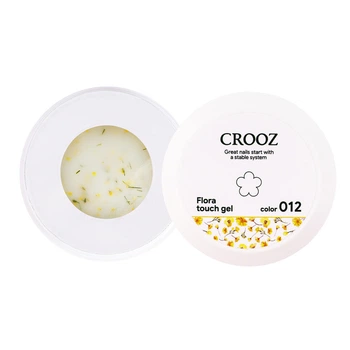 Гель для моделирования Crooz Flora Touch Gel #12 с сухоцветами 15 мл