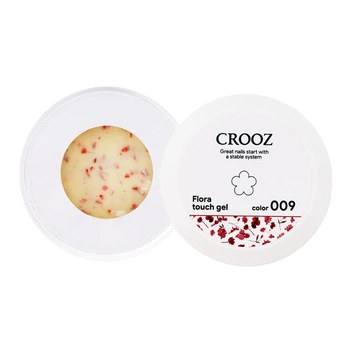 Гель для наращивания Crooz Flora Touch #09 с сухоцветами 15 мл