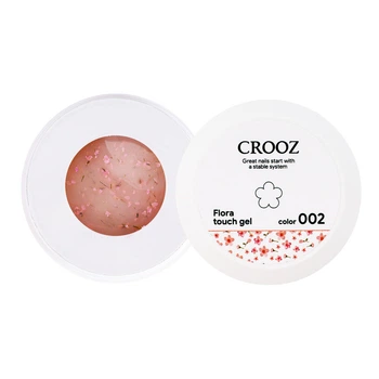 Гель с сухоцветами Crooz Flora Touch Gel #02 для ногтей 15 мл