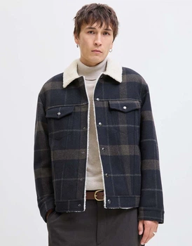 Куртка-тракер Jack&Jones Blutexas Wool Blend Синій L 12281109