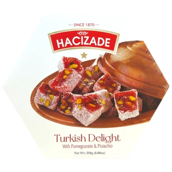 Лукум HACIZADE з гранатом/фісташками 250г И960
