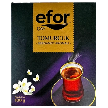 Чай Efor Tomurcuk чорний з бергамотом 100 г