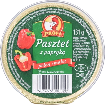 Паштет Profi з куркою та паприкою 131 г И020