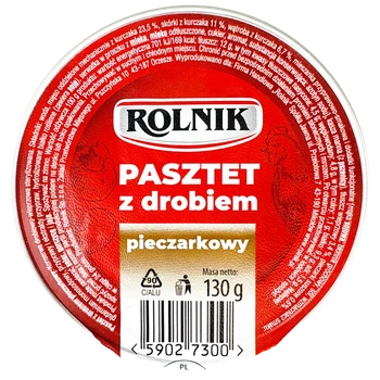 Паштет ROLNIK птиця з грибами 130 г