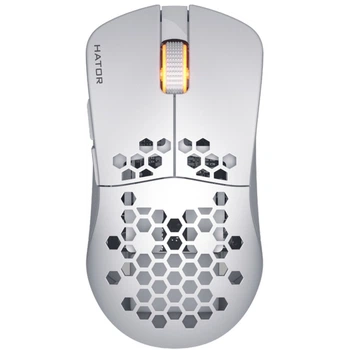 Компьютерная мышь Hator Stellar беспроводная Bluetooth/USB белая (HTM651)
