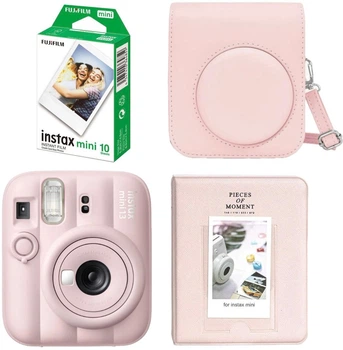 Набор Fujifilm INSTAX Mini 13 Candy Pink розовая фотокамера мгновенной печати / картридж фотобумага 10 фото / чехол / альбом 64 фото