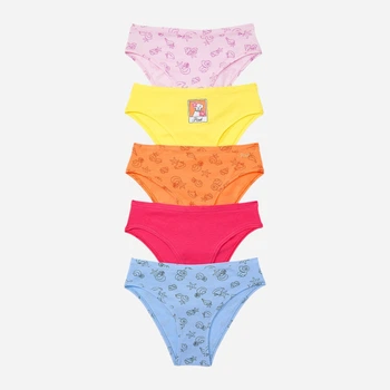 Набір трусиків сліпів жіночих бавовняних Victoria's Secret 928070749 L 5 шт Яскравий мікс (1161795098)