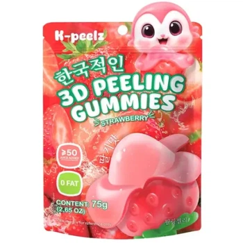 Желейные конфеты K-peelz 3D Peeling Gummies Strawberry 75 г