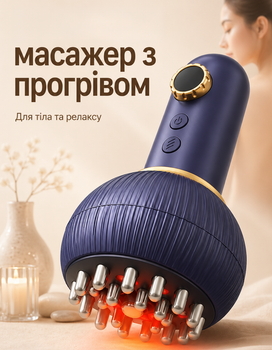 Антицеллюлитный массажер для тела шеи с прогревом массаж для спины беспроводной массажер для спины антистресс портативный