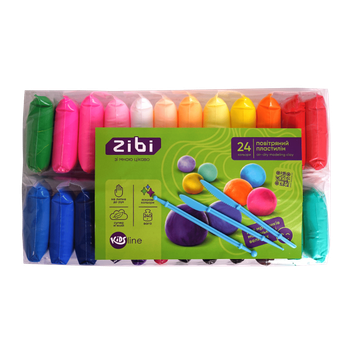Легкий пластилин ZiBi 24 цвета (ZB.6297)
