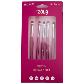ZOLA Brow Update Set Набір пензлів для брів Update Set (5 шт) (05,06,08,09,10)