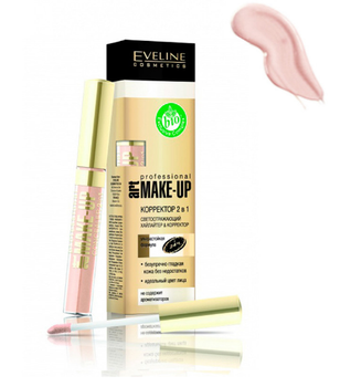 Жидкий корректор для лица Art Make-Up 2в1 Eveline Cosmetics 07 Ivory 7 мл