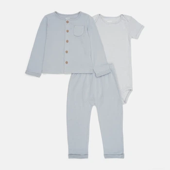 Детский комплект (кофта + боди + штанишки) для мальчика Carter's 77551692 92 см Голубой (1159843265)