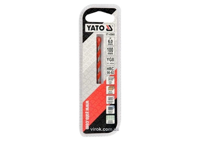 Свердло універсальне Yato 6*100 мм