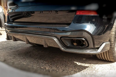 Диффузор заднего бампера Карбон V2 (M-Sport) для BMW X5 G05 2019-2026 гг
