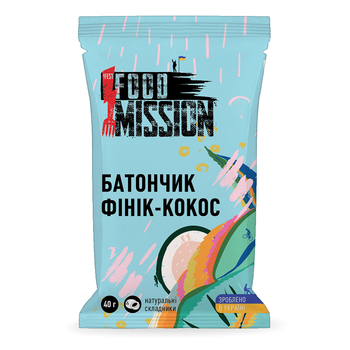 Батончик Кокосовий Food Mission