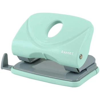 Дырокол Axent 3820-18-A Welle-2 Pastelini на 20 листов с пластиковым корпусом мятный