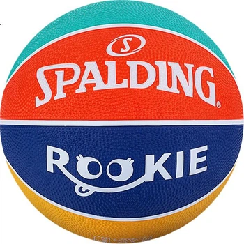 Детский резиновый баскетбольный мяч SPALDING 85-037Y5, размер 5