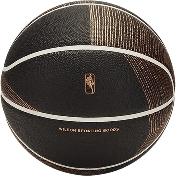 М'яч баскетбольний Wilson NBA Champagne Series з поліуретану Size 7 чорно-золотий