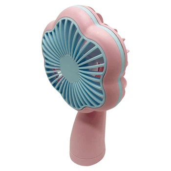 Вентилятор ручной портативный 2 в 1 Bambi MK 5612(Pink) 2 режима