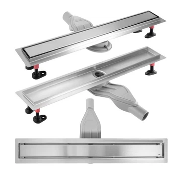 Трап для душа REA NEOX 70 SUPERFLOW BRUSHED STEEL 2в1 сталь