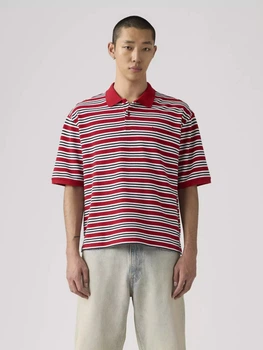 Поло длинное мужское Levi`s 57612596 L Красное (1161460109)