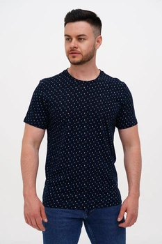 Футболка с принтом Trend Collection 36308 Темно-синий (LACIVERT) 2XL