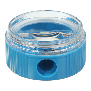 Чинка для олівців BUROMAX MASTER 1 отвір з контейнером блакитна BM.4756