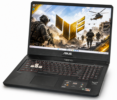 Ноутбук ASUS TUF Gaming FX705DT 17.3" Ryzen 5 3550H GTX 1650 4GB 32GB SSD 1TB Чорний Б/У