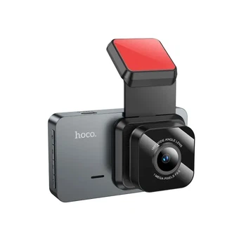 Відеореєстратор автомобільний Hoco DV9, 3 screen driving recorder (720P), Чорний