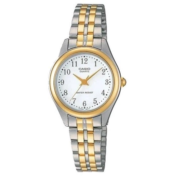 Женские часы Casio LTP-1129G-7B белые 30 м