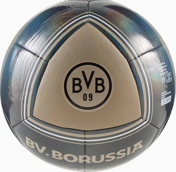 Мяч футбольный Puma BVB Culture Ball серый, черный Уни 5