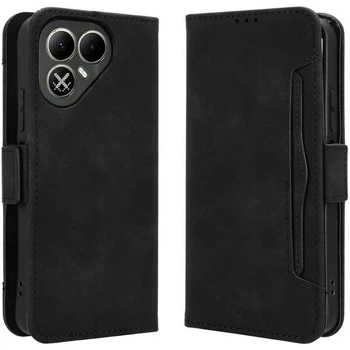 Чехол-книжка с карманами Deexe Wallet Stand для TECNO Pova 8 - Black