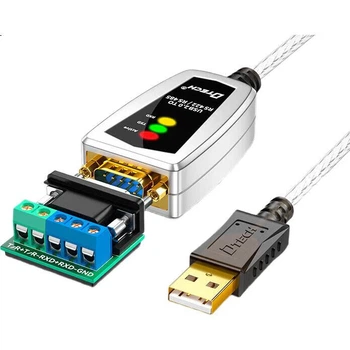 Перетворювач USB на RS485/RS422 від DTECH, кабель-адаптер RS485 на послідовний USB, кабель інтерфейсу зв\'язку модуля COM-порту, 1,2 метра DT-5019