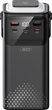 УМБ XO PR286 50000 mAh 2xUSB-A/USB-C порты USB-C/Lightning/microUSB/USB-A кабели Black (PR286.black)