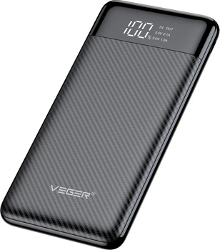 УМБ Veger L11 10000 mAh 2xUSB-A Black (W1087.black)