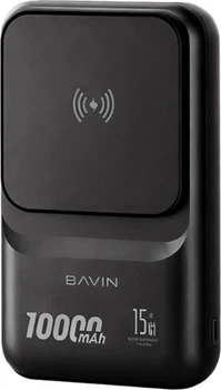 УМБ повербанк BAVIN PC1066S 10000 mAh Wireless 22.5W Black (Y-PC1066S-BK)