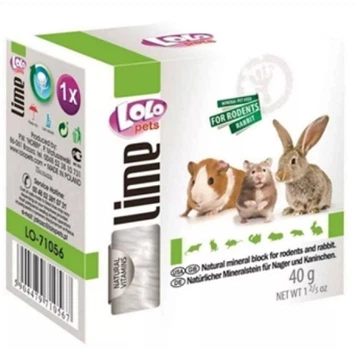 Минеральный камень "Lolopets" для грызунов, кальций, 40г