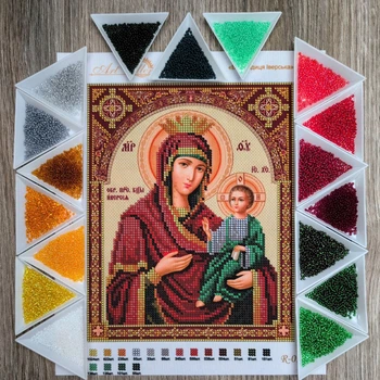 Набір для вишивання бісером Art-Millennium. N-0168 Богородиця Іверська