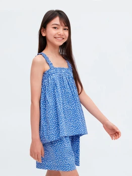 Подростковая блузка Uniqlo 967426127 152 см Синяя (1159793480)