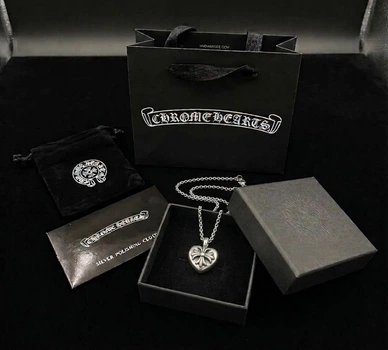 Серце chrome hearts з фірмовою упаковкою