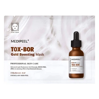 Укрепляющая тканевая маска с волюфилином и золотом MEDI-PEEL Tox-Bor Gold Boosting Mask 25 мл