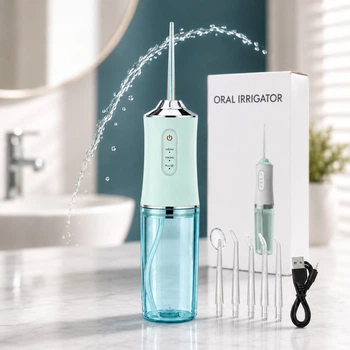 Портативный ирригатор IRRIGATOR для зубов и десен, 3 режима, резервуар 220 мл, USB-зарядка