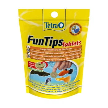 Сухий корм для акваріумних риб Tetra в таблетках «FunTips» 20 шт. (для всіх акваріумних риб)