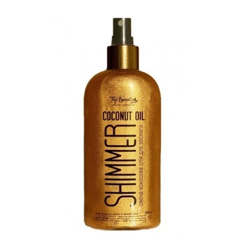 Кокосовое масло Top Beauty для загара с шимером Shimmer Coconut Oil Gold 200 мл