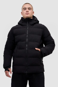 Куртка зимова Avecs чорна для чоловіків з технологією Wind Proof 70580/1 XL