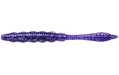 Силиконовая приманка Fishup Scaly FAT 3.2" (8pcs.), #060 - Dark Violet/Peacock & Silver,10060132